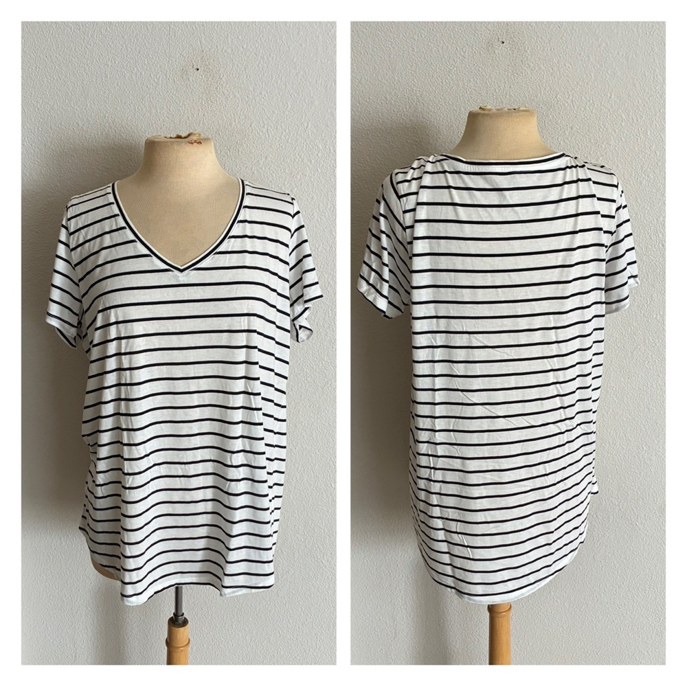 WAS $23 Torrid b/w striped tee
